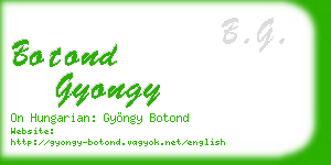 botond gyongy business card